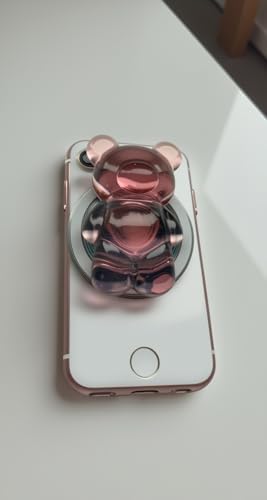 Whimsical 3 D Gummy Bear Phone Grip Stand – Portable Magnetic Finger Holder for Enhanced Stability and Comfort – Cute Collapsible Anti-Slip Design for Cellphones & Tablets – Vibrant Pink Color for Fun, Functional Style – Effortless Attachment & Removal for On-the-Go Convenience