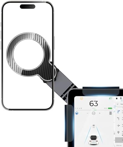 Nycetek Magnetic Car Phone Mount for Tesla – Ultimate 2025 Upgrade for Model 3, Y & Cybertruck – No Glue Installation, Universal Fit for i Phone & Android – Secure, Stylish, and Convenient Driving Companion