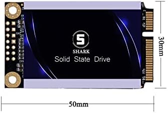 Transform Your System with the Shark Speed 64 GB MSATA SSD – High-Performance Internal Solid State Drive for Enhanced Speed and Storage in Desktops & Laptops – Lightning-Fast SATA III 6 Gb/s for Gamers and Professionals Seeking Unmatched Efficiency and Reliability