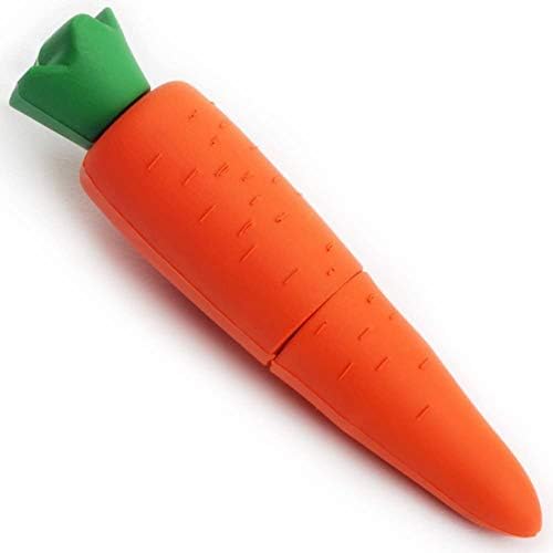 LEIZHAN 16 GB Fruit-Shaped USB Flash Drive Set – Adorable Pineapple, Carrot, Banana, and Strawberry Designs for Fun Data Storage – Perfect Gift for Students and Professionals – 64 GB Total Capacity with Enhanced USB 2.0 Compatibility – Lightweight and Durable Memory Sticks for Easy File Transfer and Backup