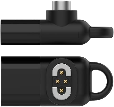 E ECSEM 2-Pack USB C Magnetic Charger Adapter for SHOKZ OpenSwim Pro S710 Headphones, Type C Cable Charging Converter for Shokz OpenSwim Pro S710 Open-Ear Bone Conduction Headphones – Enhanced Compatibility and Speed
