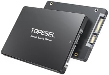 TOPESEL 240 GB SATA III 2.5″ Internal SSD – Lightning-Fast Solid State Drive with 3 D NAND Technology for Laptop, Tablet, and Desktop Upgrades – Experience Enhanced Speed and Reliability Up to 500 MB/s