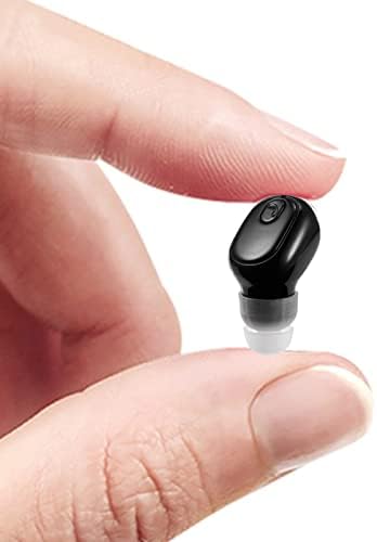 Ultra-Compact Bluetooth Wireless Earbud with 12-Hour Playtime – Invisible Sports Headphone for Ultimate Comfort and Superior Sound Quality – Ideal for Active Lifestyles, Work, and Relaxation – Chic Beige Design for Discreet Listening