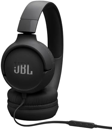 JBL Tune 520 C On-Ear Headphones – USB-C Wired Design with Hi-Res Audio Precision, Enhanced Pure Bass Sound, and Ergonomic Comfort Fit, Complete with 3-Button Remote for Seamless Call and Music Control (Stylish White Finish) – Ideal Choice for Audiophiles and Professionals Seeking Superior Sound Experience