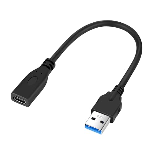 USB Type C 3.1 Panel Mount Adapter Cable 0.6FT, USB C Gen 2 Male to Female 10Gbps Data Cable with Mount Screw for MacBook Tablet, Mobile Phone, Hard Disk Drive – Enhanced Compatibility and Speed