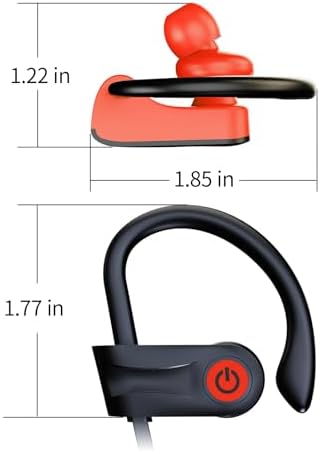 Boean Wireless Bluetooth Earbuds – IPX7 Waterproof Sports Headphones with 16 Hours Playtime & HD Deep Bass Sound for Active Lifestyles – Enhanced Bluetooth 5.3 Connectivity for Seamless Listening and Workout Performance