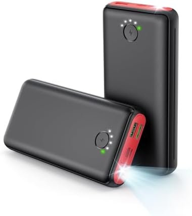 Ultra-High Capacity 40000 m Ah Portable Charger Power Bank with 22.5 W USB-C Fast Charging – Triple Output, Dual Input, Ideal for Travel & Camping – Compatible with i Phone, Samsung Galaxy, Android Devices for Uninterrupted Power on the Go