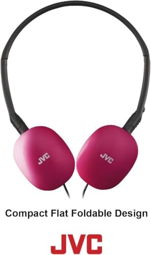 JVC Flats Foldable On-Ear Wired Headphones – Exceptional 30 mm Audio Drivers for Immersive Sound Quality – Ultra-Soft Comfort Ear-Pads for Prolonged Wear – Robust Steel Headband for Durability – Lightweight & Travel-Friendly Design Ideal for Gaming, PC, and Laptops – Enhanced Compatibility with 3.5 mm Slim Plug – Enjoy Deep Bass and Superior Noise Isolation for Extended Listening Sessions