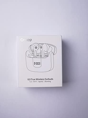 Advanced Bluetooth 5.3 Wireless Earbuds with Superior Noise Cancellation – 40-Hour Playtime, IP7 Waterproof Design for Active Lifestyles, Dual Microphone for Enhanced Call Clarity – Fast USB-C Charging & Innovative LED Battery Indicator for Android/i OS Compatibility