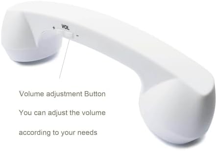 Vintage-Style Wireless Bluetooth Headset: Retro Phone Handset with Built-In Mic for Clear Calls & Music | Comfortable Design for i Phone & Android | Enhance Your Audio Experience with Radiation Reduction & Seamless Connectivity