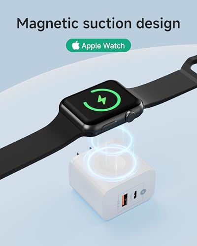 Transform Your Charging Experience with the Premium 3-in-1 Magnetic Wireless Charger for All Apple Devices – Efficient PD 23 W Fast Charging Hub for i Phone 16/15 Pro Max, i Pad Pro/Air, and Apple Watch Series Ultra/SE/9/8/7/6 – Compact, Lightweight Design Perfect for Travel and Everyday Use