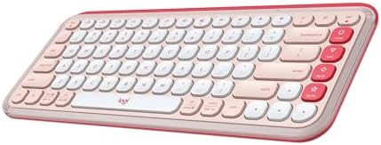Elevate Your Workspace with the Logitech POP ICON Wireless Bluetooth Keyboard – Stylish Graphite & White Design, Effortless Multi-Device Switching, Comfortable Low-Profile Typing, and Customizable Keys for Enhanced Productivity on Laptops, Tablets, and PCs