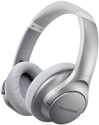 Anker Soundcore Life Q20 Wireless Over-Ear Headphones – Superior Hybrid Active Noise Cancellation, 70-Hour Battery Life, Premium Hi-Res Audio with Enhanced Deep Bass, Luxurious Comfort with Memory Foam Ear Cushions, Perfect for Travel and Office Environments, Quick USB-C Charging for Nonstop Audio Enjoyment