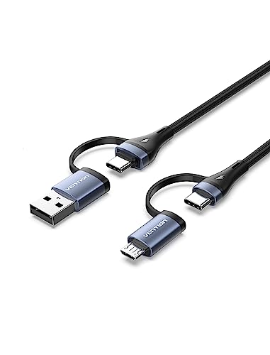 ULTIMATE 3 FT USB C to USB A Charging Cable – PD 100 W Fast Charge for Kindle & Android Devices – Versatile Multi-Device Compatibility with High-Speed Data Transfer – Durable & Portable Design for Everyday Use