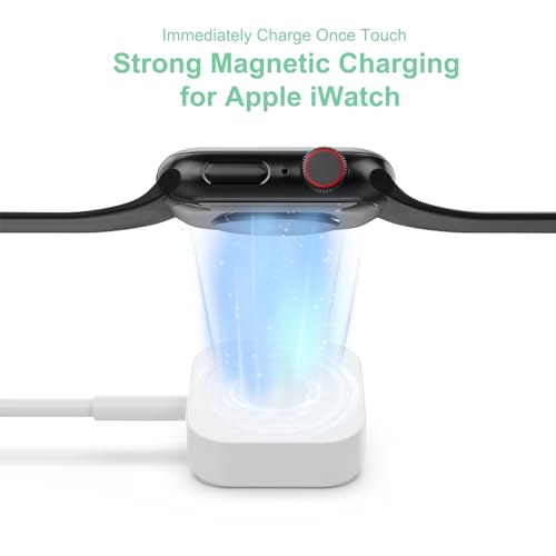 Ultimate 6-in-1 Travel USB C Charging Cable for Apple Devices – Fast Charge i Watch, i Phone, and i Pad with Versatile 3 M Type C & USB A Adapter Combo for Series 8, 7, 6, 5, 4, 3, 2, SE – Lightweight, Durable, and Perfect for On-the-Go Charging