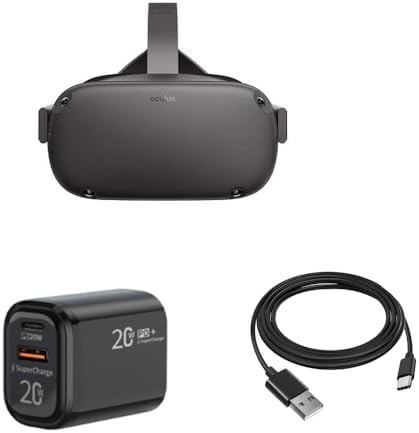 20 W Fast Charging Dual USB Charger for Meta Quest 3/2/1 – Premium Power Solution for Oculus Quest VR Headsets with Multi-Device Charging Capability and Travel-Friendly Design