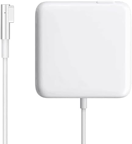 60 W L-Tip Magnetic Mac Book Pro Charger – Enhanced Compatibility for 13-Inch Models (Pre-Mid 2012) – Travel-Friendly Design with Indicator Light & Heat Protection – Lightweight Power Adapter for Safe, Efficient Charging