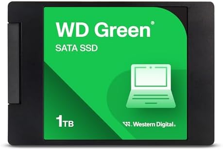 Transform Your Laptop’s Performance with the Western Digital 480 GB WD Green SSD – Ultra-Fast SATA III Solid State Drive for Lightning-Speed Data Transfers, Read Rates of Up to 545 MB/s, 2.5″/7 mm Design for Maximum Compatibility and Efficiency