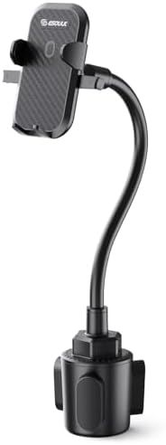 Esoulk Secure Grip 360° Rotating Car Phone Holder with Strong Suction Cup & Adjustable Long Arm – Universal Compatibility for i Phone, Samsung, Android & GPS – Enhanced Safety & Convenience for Drivers