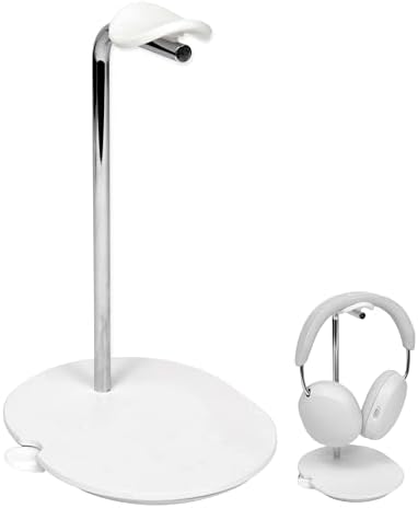 Sanus Sonos Ace Premium Headphone Stand – Stylish Silicone Cradle with Innovative Cable Management & Magnetic Charging Clip – Effortless Assembly for Over-Ear Headphone Protection – Sleek Black Design Enhancing Your Audio Space & Compatible with Multiple Models