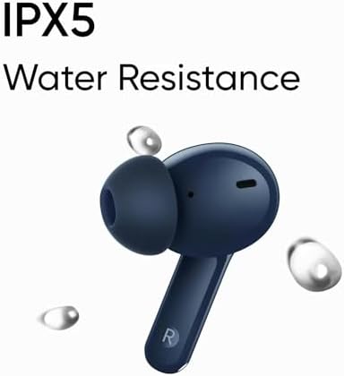 realme T110 AI ENC Noise Cancelling Wireless Earbuds – Ultra-Lightweight In-Ear Headphones with 10 mm Dynamic Bass for Heavy Sound, 38-Hour Playtime & Rapid Wireless Charging, Bluetooth 5.4 for Effortless Connectivity, IPX5 Waterproof for Active Lifestyles in Pop White – Ideal for Music Enthusiasts and Daily Commuters