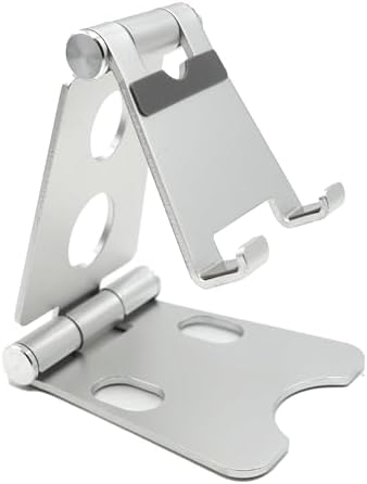Versatile Adjustable Aluminum Cell Phone and Tablet Desk Mount Holder – Ergonomic Foldable Stand for Enhanced Productivity and Comfort – Compatible with All Mobile Devices for Optimal Viewing and Secure Stability