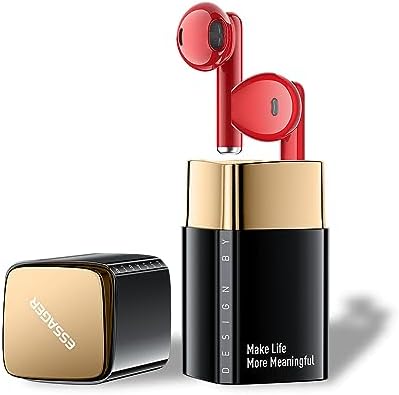 ESSAGER TWS Bluetooth 5.3 Earphones – Premium Wireless Earbuds with Touch Control, Semi In-Ear Design, and Enhanced Bass for Ultimate Audio Experience | Perfect for Sports, Commuting, and Everyday Use on i OS & Android Devices