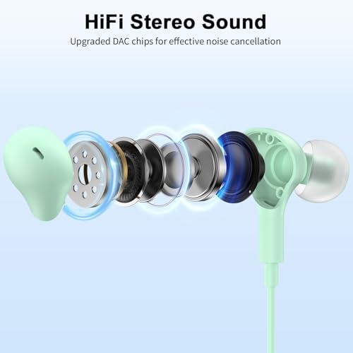 Lightweight USB Noise-Canceling Headset with Microphone for PCs and Laptops – 7.5 Ft Wired Earbuds Featuring In-Line Volume Control for Seamless Zoom Meetings and Online Learning, Optimized for Dell & HP – Superior Comfort and Crystal-Clear Audio for Extended Use