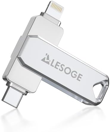 MFi Certified 128 GB High-Speed USB Flash Drive – Versatile Photo Stick for i Phone, i Pad, Android & PC – Seamless Dual Interface, Compact Design for Effortless Data Transfer and Storage Solutions