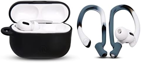 Patented WC Hook Z – Upgraded Over-Ear Hooks for Air Pods Pro 1, 2 & Air Pods 1, 2, 3 | Secure Fit Earbud Accessories with Unique Left & Right Design | Two Size Pairs Included | Winter White | Premium Quality by Wicked Cushions for Maximum Comfort and Stability