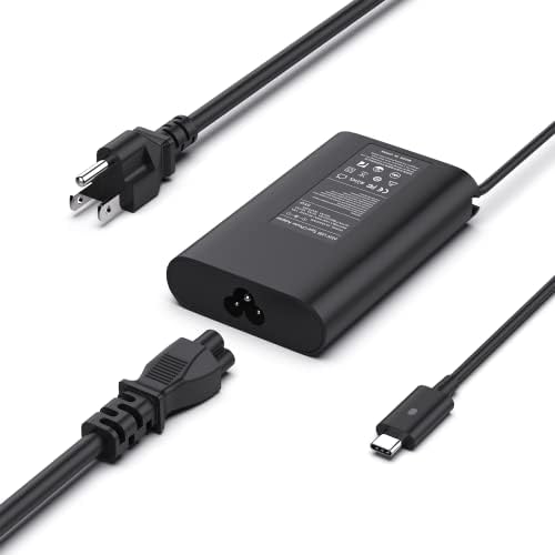 Premium 65 W USB-C Charger for Dell Inspiron 14 & 16 2-in-1 Laptops – Superior Power Delivery & Enhanced Safety Features for Models 7620, 7635, 7486, 7435 & More – Reliable AC Power Adapter with Built-In Protection & Fast Charging Capabilities – Ideal for Home, Office, and Travel Use