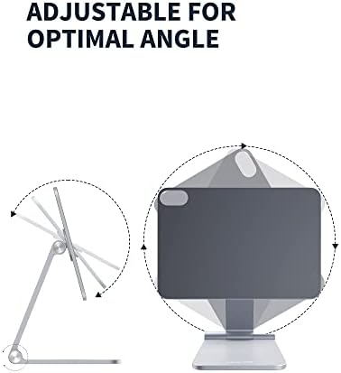 Transform Your i Pad Mini 6 (2021) Experience with LULULOOK Magnetic Stand – Ergonomic Aluminum Holder for Optimal Viewing & Drawing, Adjustable Height & Angle, Lightweight Design for Easy Portability and Versatile Portrait/Landscape Use