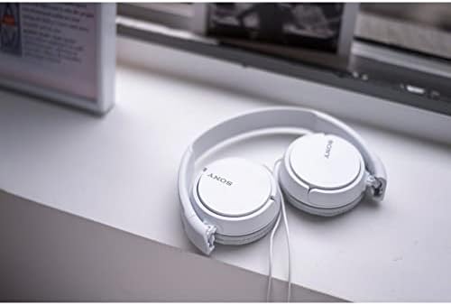 Sony MDR-ZX110 AP Wired On-Ear Headphones with Integrated Mic – Lightweight Design for Unmatched Comfort and Superior Sound Quality, Perfect for Music Lovers and Professionals on the Go, Adjustable Fit with Foldable Portability for Effortless Storage and Hands-Free Calls