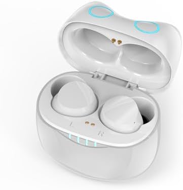 Compact Bluetooth 5.0 Earbuds for Small Ears | Touch-Control Noise-Cancelling Headphones with Unique Cartoon Charging Case | Lightweight Design for Comfort | Immersive Stereo Sound Perfect for Music & Calls | Ideal for Active Lifestyles