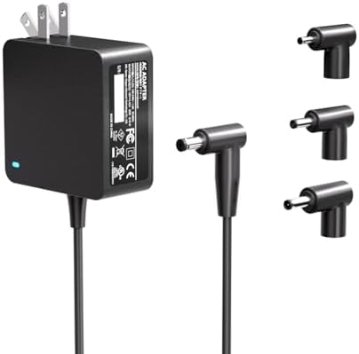 Asus Laptop Charger Replacement – UL Certified Round Port Adapter for Vivobook & Zenbook Series | 65 W/45 W/33 W Power Supply with LED Indicator & 7.5 Ft Cable | Premium Safety & Universal Compatibility for All Your Asus Needs