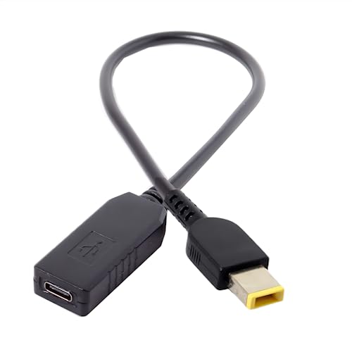 Chenyang CY USB C to Rectangle Power Cable for Lenovo Think Pad X1 – 65 W PD Emulator Trigger Charge Cable for Rapid Connectivity and Enhanced Durability – Ideal Accessory for Professionals on the Move