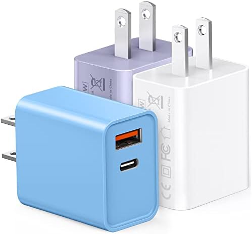 30 W Dual Port USB C Fast Charger Pack – Rapid Charging Adapter for i Phone 16/15/14/13/Pro/Pro Max & i Pad, Enhanced Compatibility with Samsung S21/S22 & Google Pixel – Compact Power Solution for Home, Office & Travel
