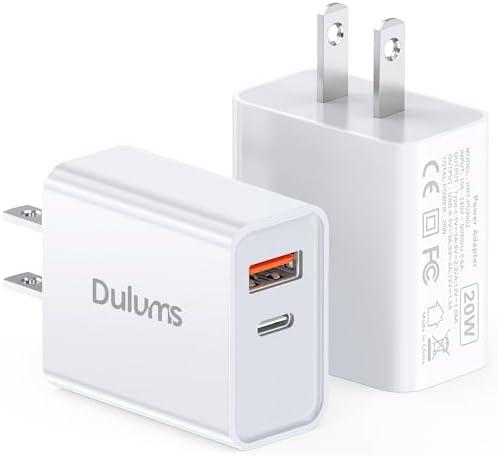 50 W Multiport USB Wall Charger Block – Dual Pack 5-Port Fast Charging Adapter with QC 3.0 Technology for i Phone 16/15/14 Pro Max, i Pad, Galaxy, Android – Compact & Safe Power Solution for Multi-Device Convenience