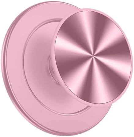 Ultimate Sleek Gray Magnetic Phone Grip & Kickstand – Enhanced One-Handed Use for Mag Safe, i Phone & Samsung Devices with Universal Adapter – Ergonomic Design for Secure Hold & Effortless Hands-Free Viewing