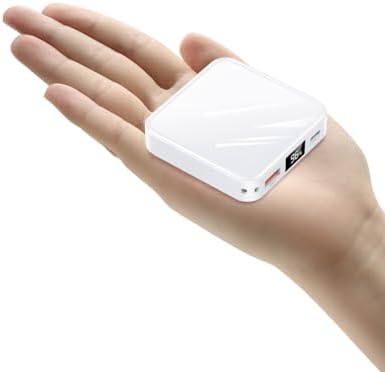 Ultra-Compact 10000 m Ah Fast Charge Mini Power Bank with Smart LED Display – Portable USB C Charger for i Phone, i Pad, Samsung & Android Devices – Optimal Power Solution for On-the-Go Charging