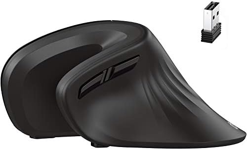 Revolutionize Your Computing with the i Clever TM209 G Ergonomic Wireless Mouse – Vertical Design for Maximum Comfort, 2.4 G Connectivity, and Customizable DPI Settings (800/1200/1600) for Enhanced Productivity on Laptops, PCs, and Desktops – Perfect for Work and Gaming