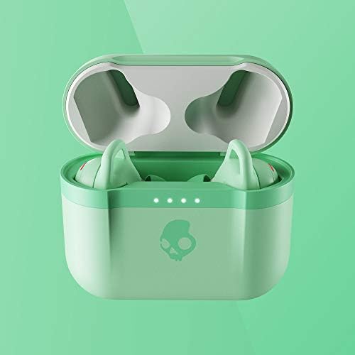 Skullcandy Indy Evo Mint Wireless Earbuds – 30-Hour Battery Life, Sweat-Resistant Design, Compatible with i Phone and Android, Exceptional Sound Quality with Built-In Microphone for Hands-Free Calls, Ultimate Comfort for Active Lifestyles, Bluetooth Connectivity for Quick Pairing and Seamless Streaming