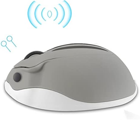 Whimsical Wireless Hamster-Shaped Mouse for Laptops and PCs – Silent 3-Button Ergonomic Design with Random Color Cable Clip – Perfect Portable Accessory for Animal Lovers and Productivity Seekers