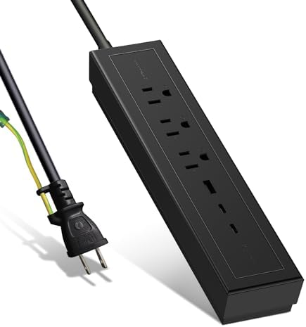 Ultimate 73 W USB Power Strip with 6 FT Extension Cord – Multi-Device Ga N Fast Charging Station Featuring 3 AC Outlets and 3 USB Ports (2 Type-C, 1 Type-A) – Perfect for i Phone, Galaxy, Mac Book, Laptop & Switch – Streamline Your Charging Experience in Style