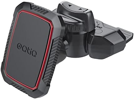 Revolutionary OQTIQ Magnetic CD Slot Phone Mount for Effortless Smartphone Access – Six Ultra-Strong Magnets for i Phone, Samsung Galaxy, LG & More – Hands-Free Convenience with 360° Rotation for Optimal Viewing Angles – Compact Design for Any Vehicle Interior – Elevate Your Driving Safety and Experience