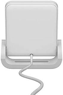 Logitech Powered Wireless Charging Stand for i Phone 8, 8 Plus, X, XS, XS Max, and XR – Fast 10 W Qi-Certified Charger with Adjustable Viewing Angles and Anti-Slip Design for Enhanced Safety and Convenience