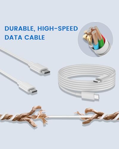 Universal 30 W USB-C Fast Charging Adapter with 6 ft Type C Cable – Optimized for Google Pixel 8/7/6/5 Series, i Phone 15/Pro/Pro Max, and Galaxy S25/S24/S23 – Compact Wall Charger for Effortless Power Delivery and Enhanced Device Compatibility