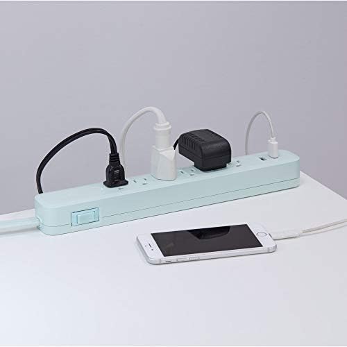 Globe Electric Designer Series 3-Outlet Power Strip in Chic Rose Finish – Stylish Surge Protector with Enhanced Compatibility and Fast Charging for Modern Homes and Offices