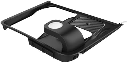 Spigen 3-in-1 Wireless Charging Organizer Mount for Tesla Model 3 (2024/2025 Highland) – Multifunctional Charging Station for i Phone, Air Pods & Apple Watch – Sleek Design, Enhanced Device Compatibility, Effortless Installation