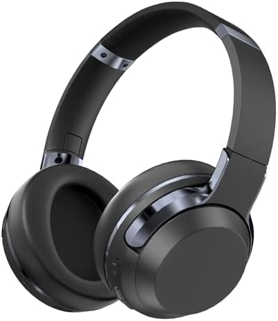 ZIHNIC Wireless Over-Ear Headphones with Active Noise Cancelling – Experience Unmatched Immersion with Ergonomic Comfort and Extended Battery Life for Music, Gaming, and More – Sleek Black Design with Low Latency for Flawless Audio Enjoyment